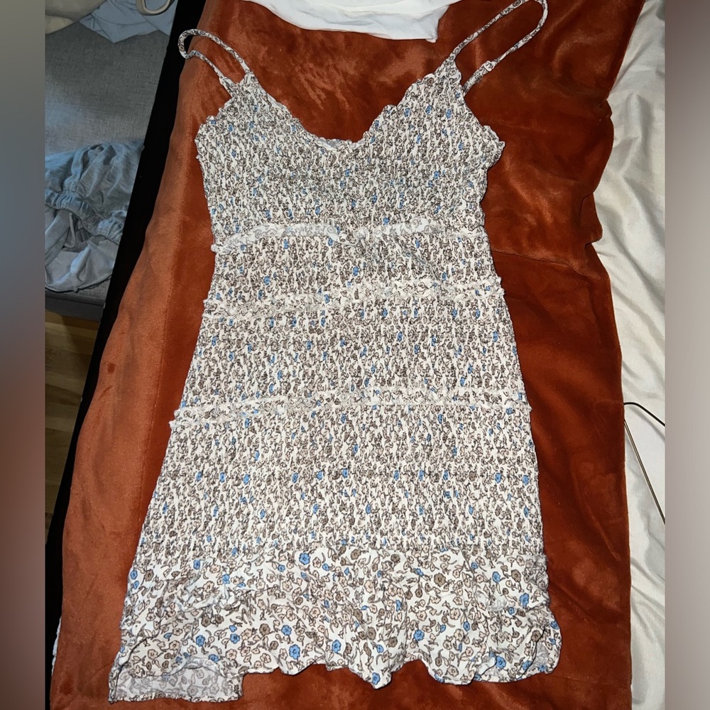 Flower floral form fitting dress